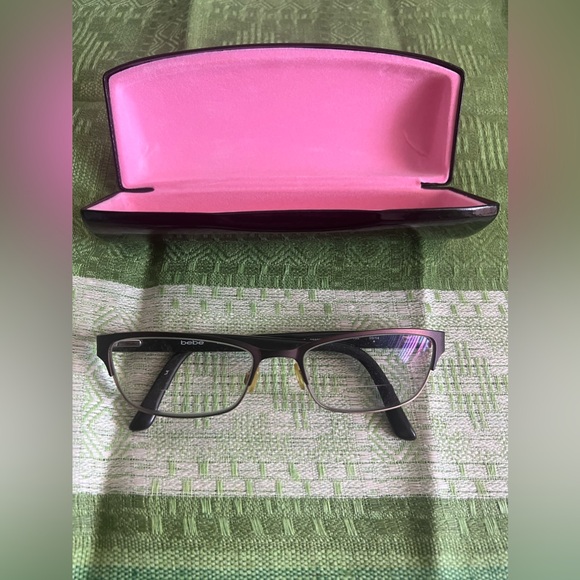 Authentic Bebe Hellcat BB 5064 Topaz eyeglasses frames and case - Picture 4 of 10